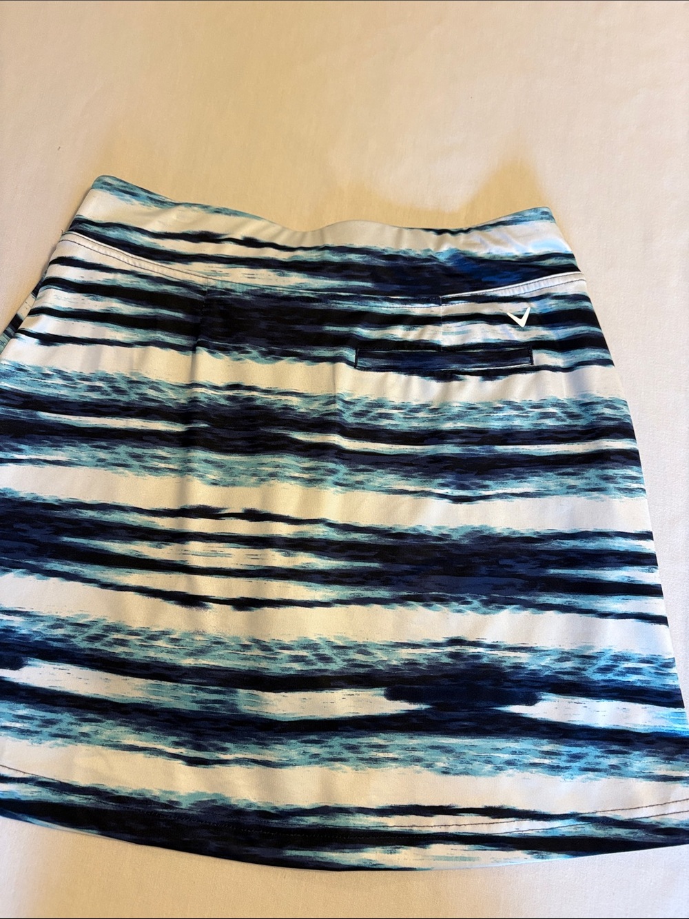 Callaway Women’s Small Golf Skort Blue White Print Built-In Shorts and Pockets